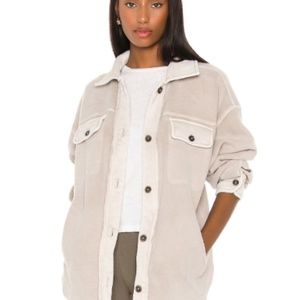Free People - Ruby Jacket - Stone - Sz M - Shacket